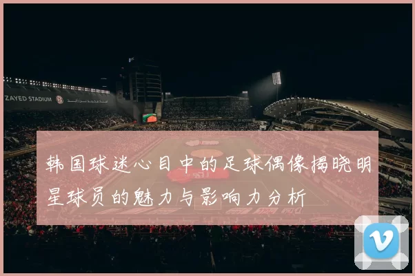 韩国球迷心目中的足球偶像揭晓明星球员的魅力与影响力分析